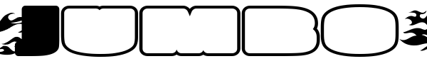Jumbo Burn font preview